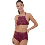 Frequencee Garden Of Violets High Waist Tankini Set