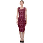 Frequencee Garden Of Violets Sleeveless Pencil Dress