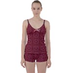 Frequencee Garden Of Violets Tie Front Two Piece Tankini