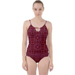 Frequencee Garden Of Violets Cut Out Top Tankini Set