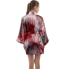 Long Sleeve Satin Kimono 