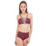 Frequencee Garden Of Violets Cage Up Bikini Set