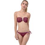 Frequencee Garden Of Violets Twist Bandeau Bikini Set