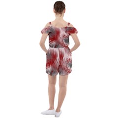 Ruffle Cut Out Chiffon Playsuit 