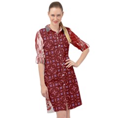Long Sleeve Mini Shirt Dress 