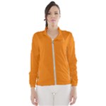 Apricot Orange Women s Windbreaker