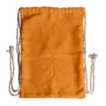 Apricot Orange Drawstring Bag (Large)