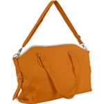 Apricot Orange Canvas Crossbody Bag