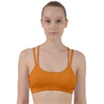 Apricot Orange Line Them Up Sports Bra