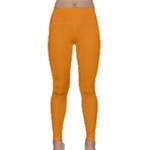 Apricot Orange Lightweight Velour Classic Yoga Leggings