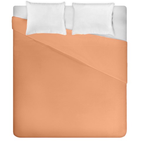 Cantaloupe Orange Duvet Cover Double Side (California King Size) from ArtsNow.com