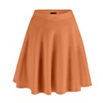 Coral Rose High Waist Skirt
