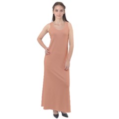 Sleeveless Velour Maxi Dress 