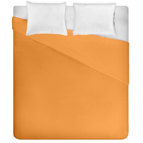 Deep Saffron Orange Duvet Cover Double Side (California King Size) from ArtsNow.com