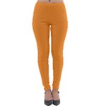 Deep Saffron Orange Lightweight Velour Leggings