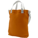 Deep Saffron Orange Canvas Messenger Bag