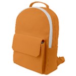 Deep Saffron Orange Flap Pocket Backpack (Small)