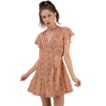 Ringwing (2) Flutter Sleeve Wrap Dress