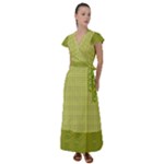 My Arg  Aisle Petals (2) Flutter Sleeve Maxi Dress