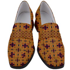 Women s Chunky Heel Loafers 