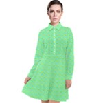 Carnatial Long Sleeve Chiffon Shirt Dress