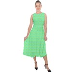 Carnatial Midi Tie-Back Chiffon Dress