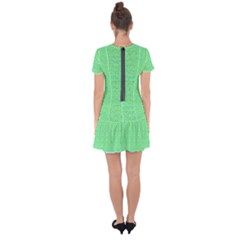 Drop Hem Mini Chiffon Dress 