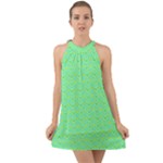 Carnatial Halter Tie Back Chiffon Dress