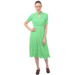 Carnatial Keyhole Neckline Chiffon Dress