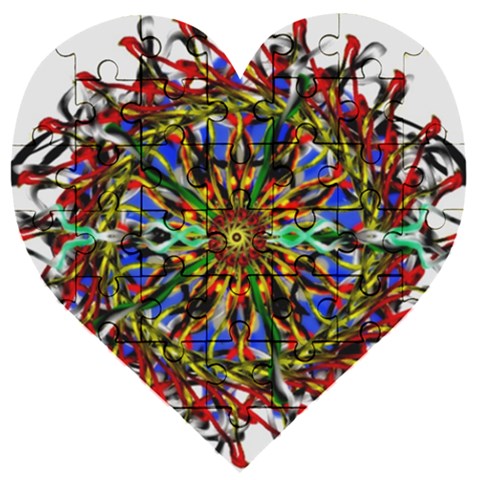 Sight Six Wooden Puzzle Heart from ArtsNow.com