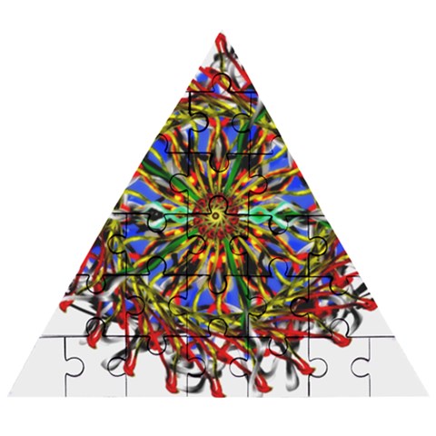 Sight Six Wooden Puzzle Triangle from ArtsNow.com