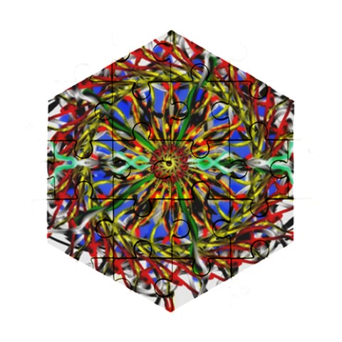 Sight Six Wooden Puzzle Hexagon from ArtsNow.com