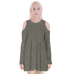 Melody Velvet Long Sleeve Shoulder Cutout Dress from ArtsNow.com