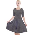 Melody Quarter Sleeve A-Line Dress