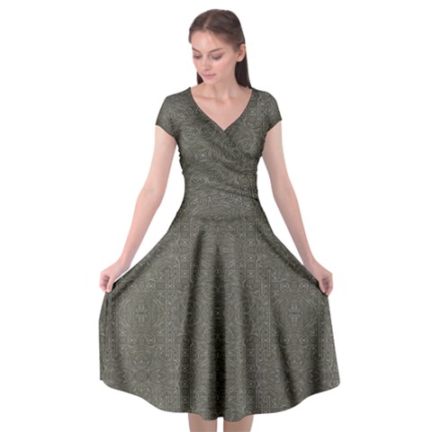Melody Cap Sleeve Wrap Front Dress from ArtsNow.com