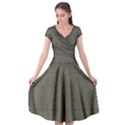Cap Sleeve Wrap Front Dress 