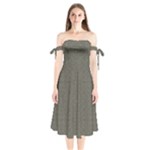 Melody Shoulder Tie Bardot Midi Dress