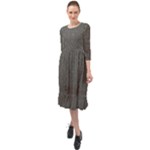 Melody Ruffle End Midi Chiffon Dress