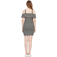 Shoulder Frill Bodycon Summer Dress 