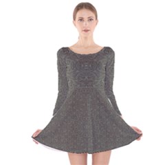 Long Sleeve Velvet Skater Dress 