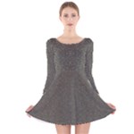Melody Long Sleeve Velvet Skater Dress