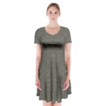 Melody Short Sleeve V-neck Flare Dress