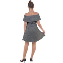 Off Shoulder Velour Dress 