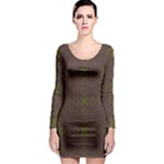 Artist Pallete Long Sleeve Bodycon Dress