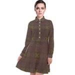 Artist Pallete Long Sleeve Chiffon Shirt Dress