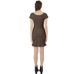 Short Sleeve Skater Dress Back Short Sleeve Skater Dress Back