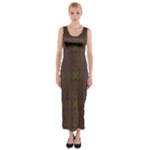 Artist Pallete Fitted Maxi Dress