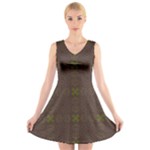 Artist Pallete V-Neck Sleeveless Dress