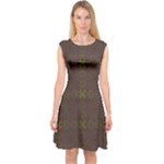 Artist Pallete Capsleeve Midi Dress