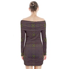 Long Sleeve Off Shoulder Dress 